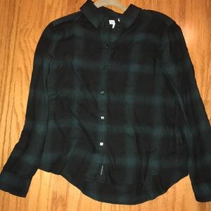 Calvin Klein dark green flannel!